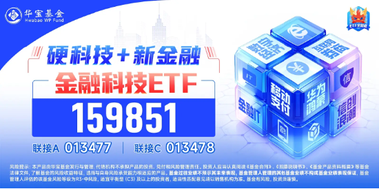 多重利好催化，资金坚定看多，金融科技ETF（159851）单日获净申购1.94亿份！恒银科技盘中触板